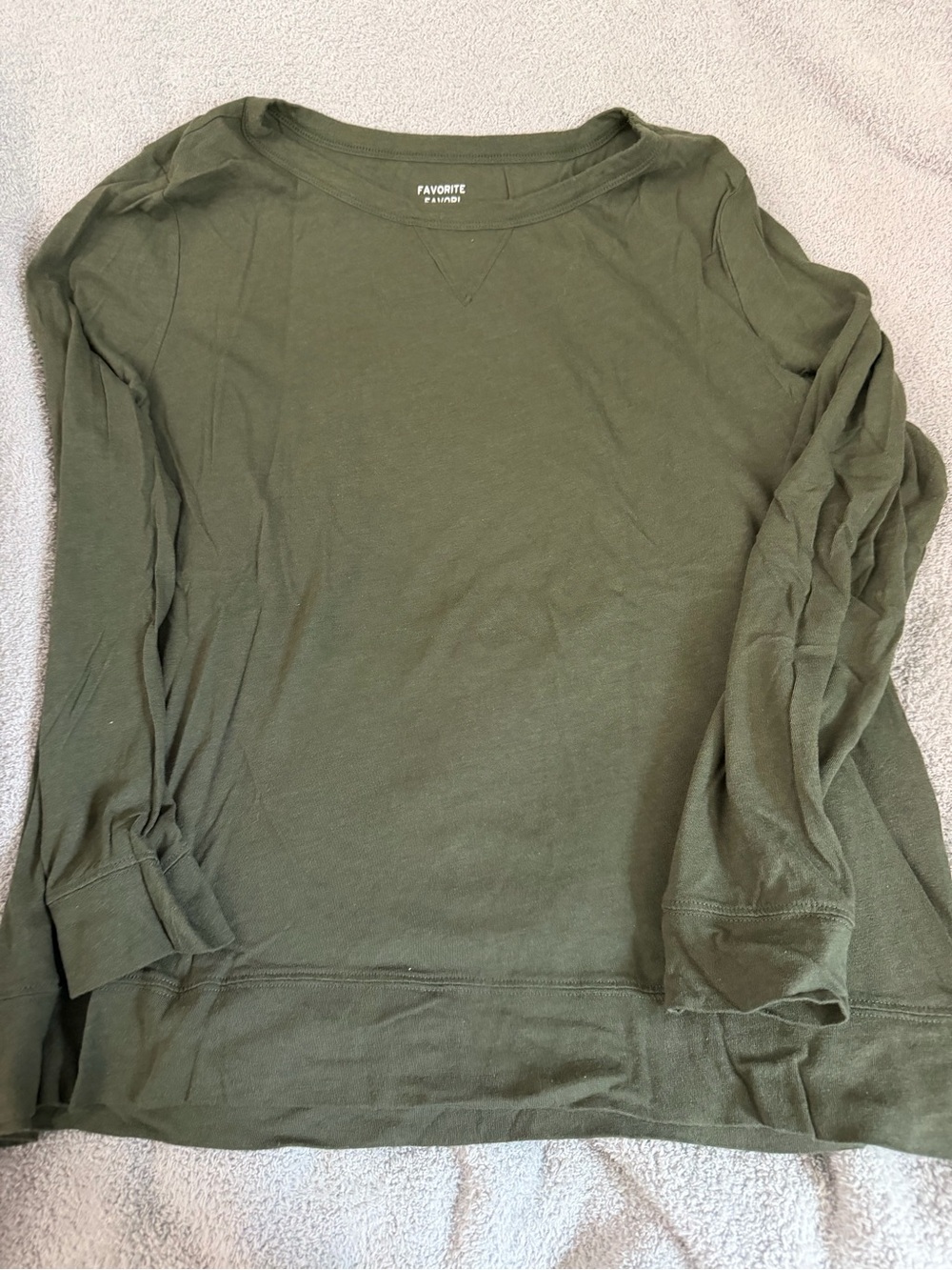 Gap XL womens Olive Green Long Sleeve Top